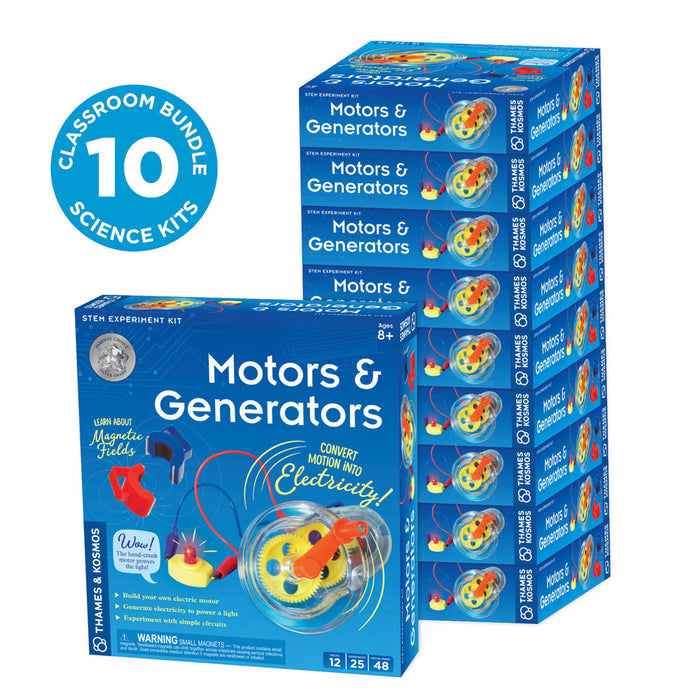 Motors & Generators - Classroom Bundle 10-Pack STEM Thames & Kosmos