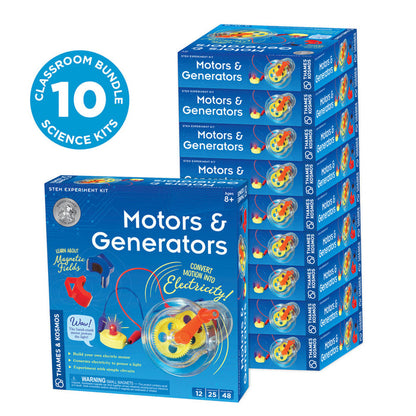Motors & Generators - Classroom Bundle 10-Pack STEM Thames & Kosmos