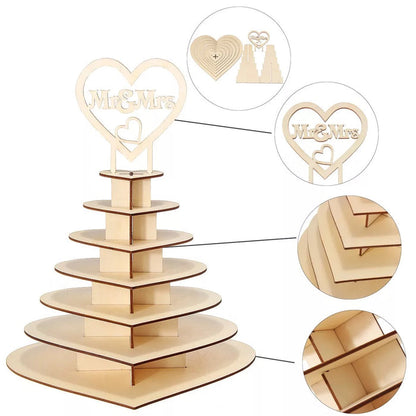 Mr and Mrs Heart Theme Wedding Chocolate Display Stand