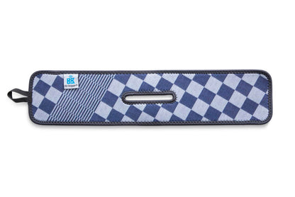 Mr. Gripper afgiethulp blauw geruit bovenaanzicht