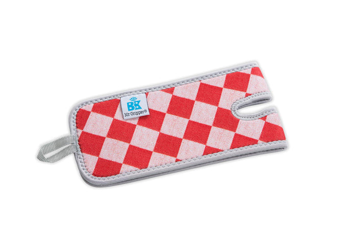 Mr. Gripper afgiethulp rood geruit gevouwen
