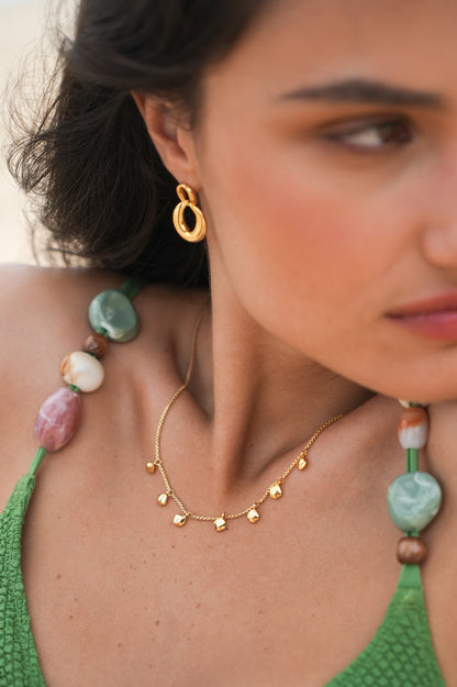 Multi Pebble Necklace