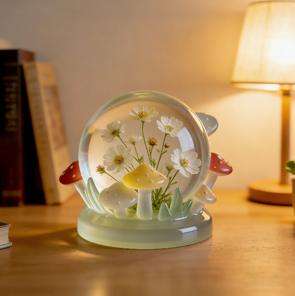Mushroom Crystal Ball Ornament Resin Mold