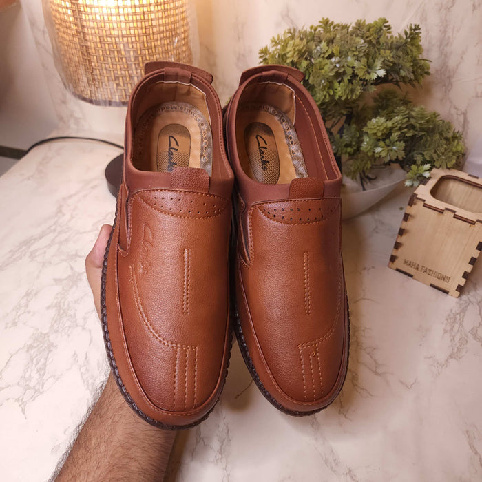 Mustard Premium Stitched Loafers - Maha fashions -  Men Footwear