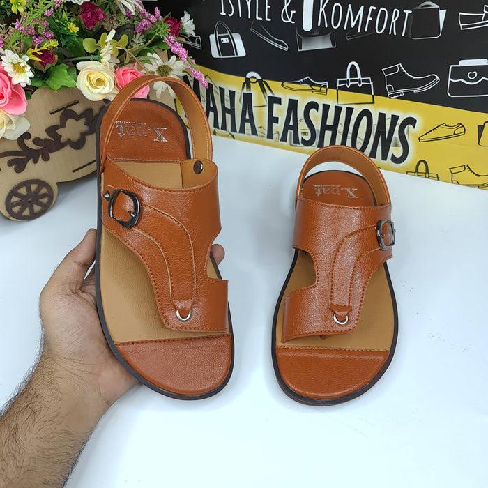 Mustard Stitch Pattern Sandals - Maha fashions -