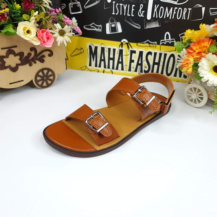 Mustard Straps Sandals - Maha fashions -
