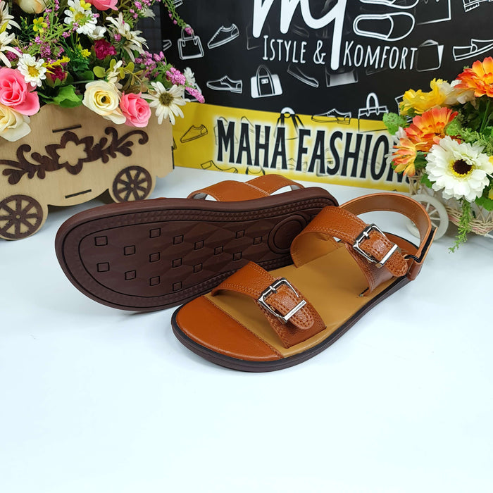 Mustard Straps Sandals - Maha fashions -