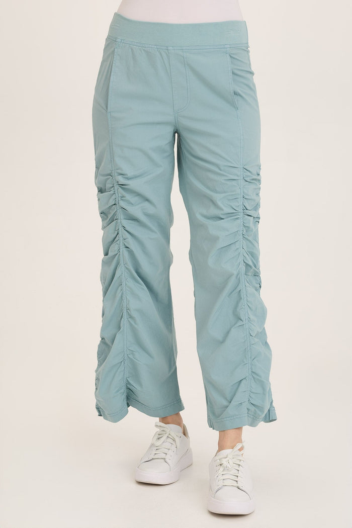 Wearables Naola Stretch Poplin Ruched Flare Gaucho