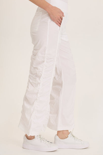 Wearables Naola Stretch Poplin Ruched Flare Gaucho