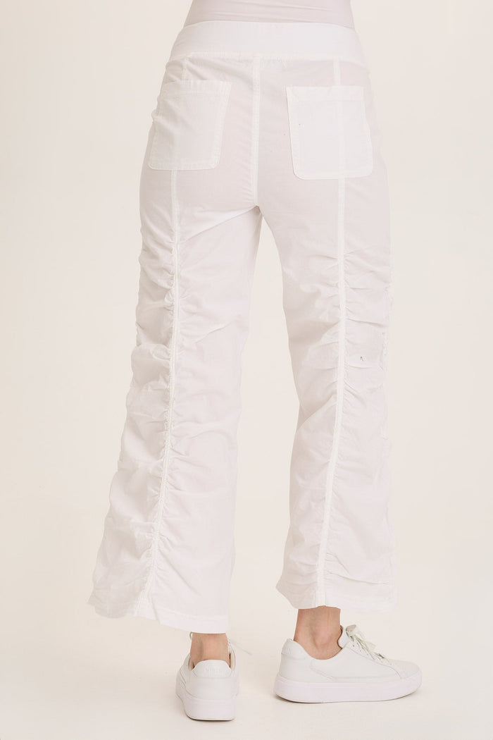 Wearables Naola Stretch Poplin Ruched Flare Gaucho