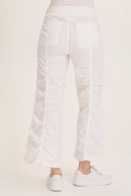 Wearables Naola Stretch Poplin Ruched Flare Gaucho