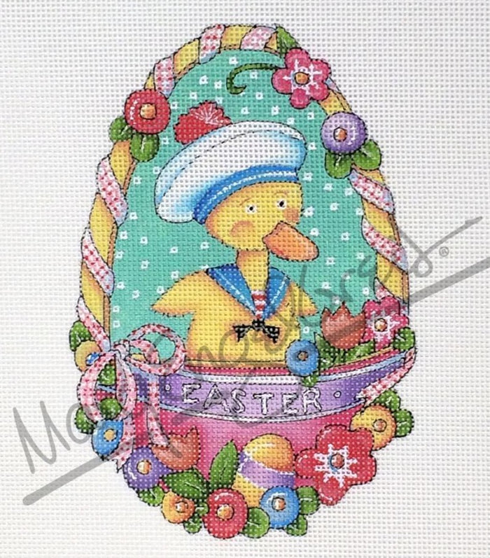 Needlepoint Canvas: Duck Egg