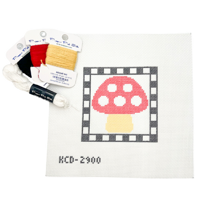 Needlepoint Canvas: Mushroom Square Kit