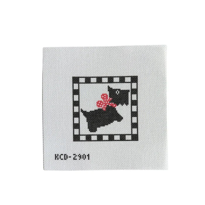 Needlepoint Canvas: Scottie Square Kit