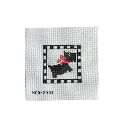 Needlepoint Canvas: Scottie Square Kit