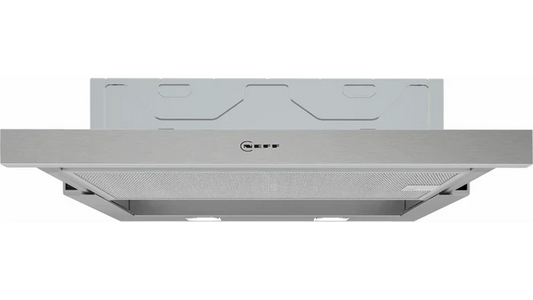 NEFF N 30 D46BR22N1B 60cm telescopic cooker hood in Silver Metallic