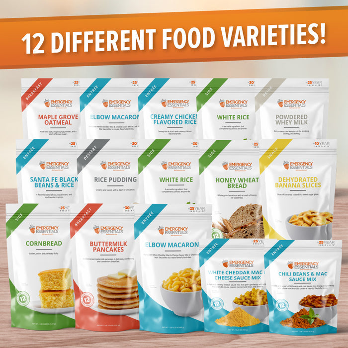 12 Different Food Varieties!