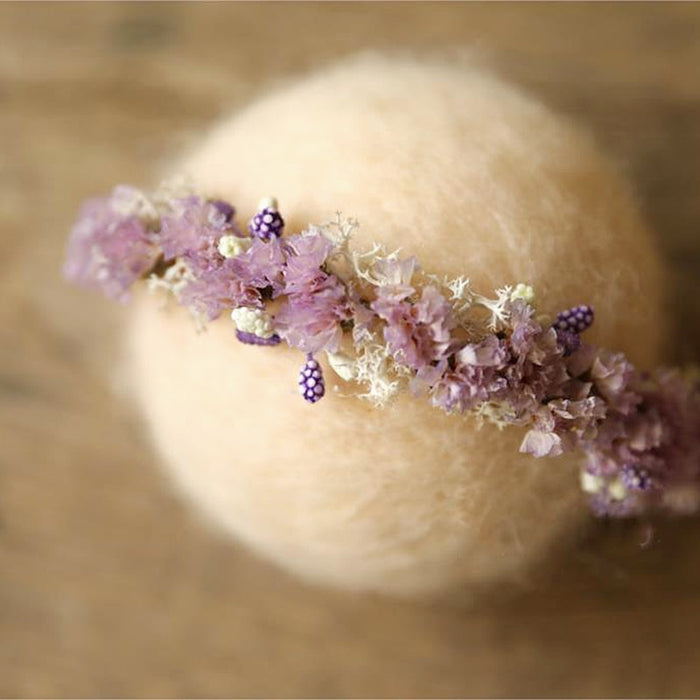 Newborn or Baby Flower Garland Boho Hair Accessory -Photography Prop