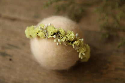 Newborn or Baby Flower Garland Boho Hair Accessory -Photography Prop