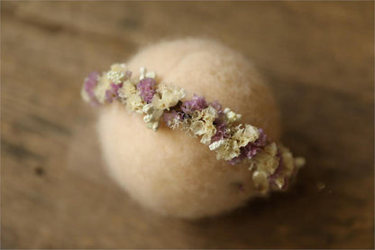 Newborn or Baby Flower Garland Boho Hair Accessory -Photography Prop