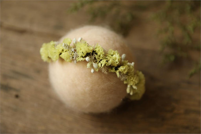 Newborn or Baby Flower Garland Boho Hair Accessory -Photography Prop