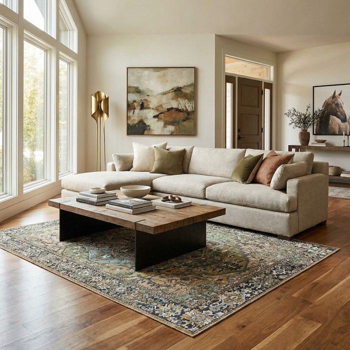 Neyland Sage Green Area Rug [Online Only]
