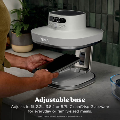 Ninja CRISPi PRO 7-in-1 XL Glass Air Fryer - Bone | AS101UKLG