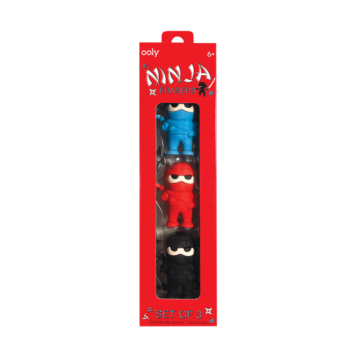 OOLY Ninja Erasers - package
