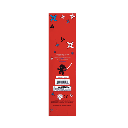 Ninja Erasers back of packaging