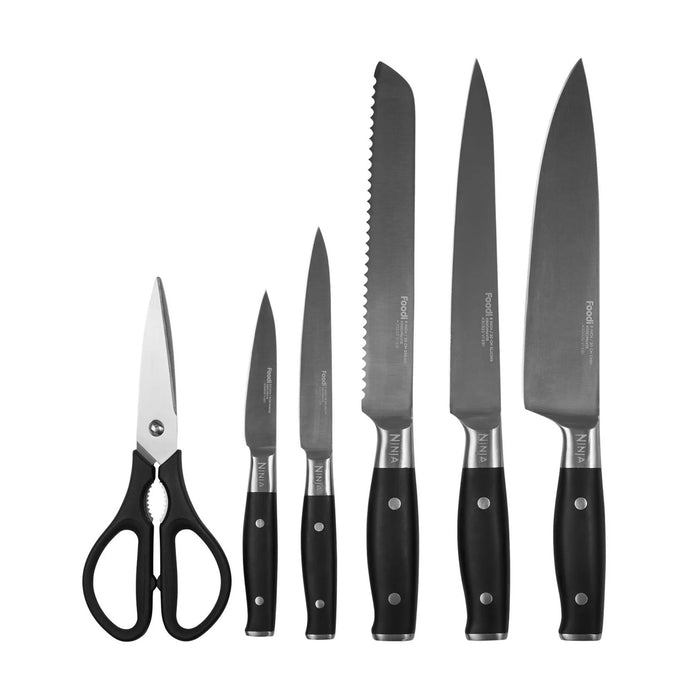 Ninja Foodi StaySharp Knife Block with Integrated Sharpener 6-Piece Set | K32006UK