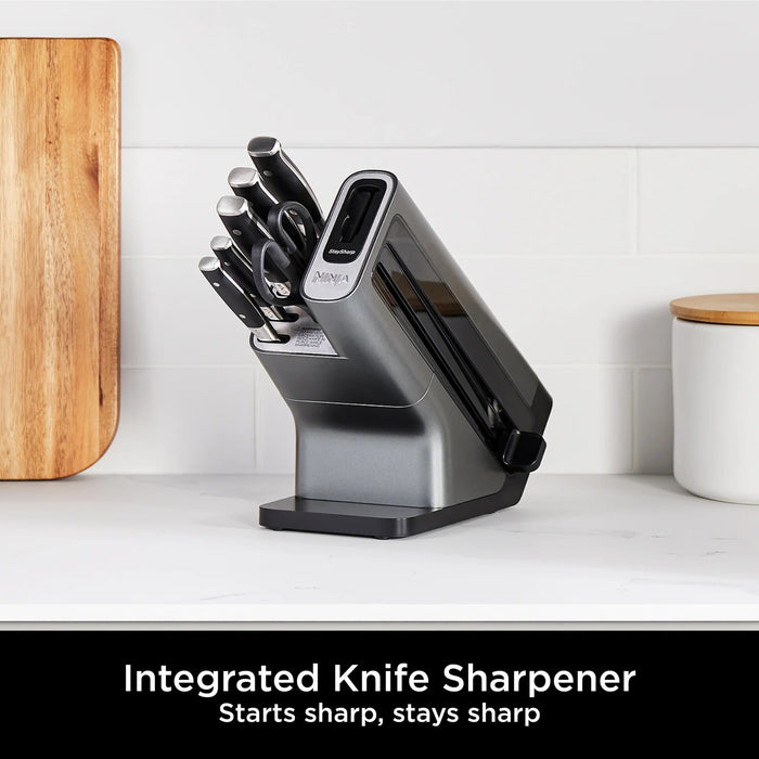 Ninja Foodi StaySharp Knife Block with Integrated Sharpener 6-Piece Set | K32006UK