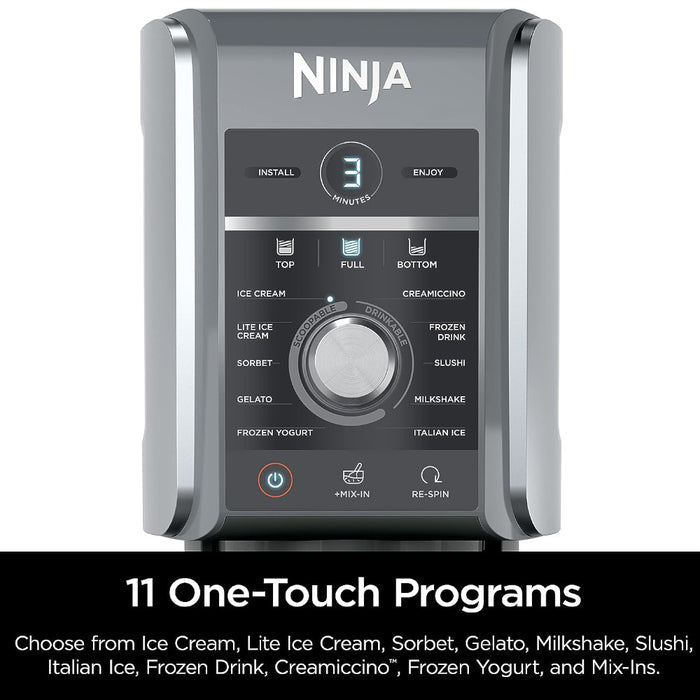 NINJA NC501C CREAMi Deluxe 11-in-1 Ice Cream and Frozen Treat Maker