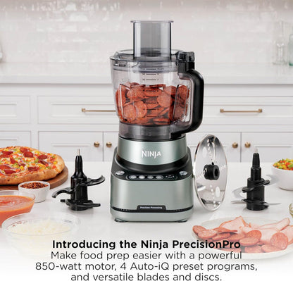 Ninja PrecisionPro 2.1L Food Processor with Auto Presets | BZ651UK