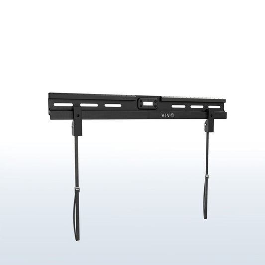 Black TV stand bracket with 'VIVO' branding on a white background