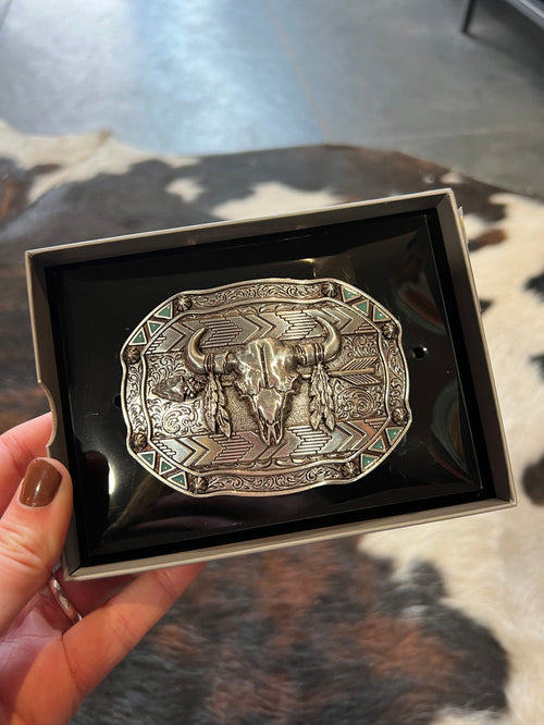 Nocona Southwestern Skull Buckle