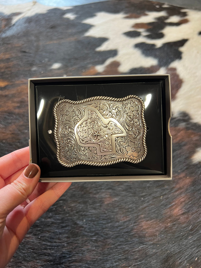 Nocona Texas Flag Buckle