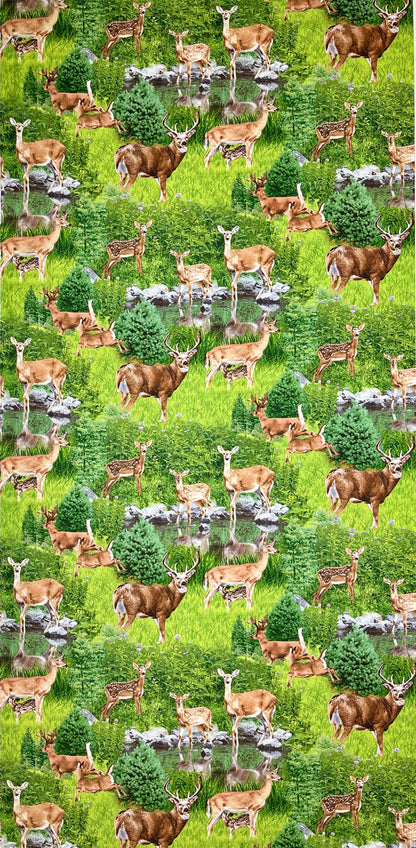 NORTH AMERICAN WILDLIFE DEER 213 GREEN