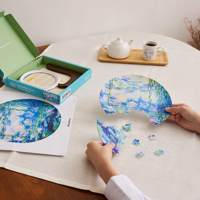 A masterpiece on your plate! How about taking a walk to see the water lilies with Monet? Such a special encounter!—You’ll Always Get There with PieceRelax.
