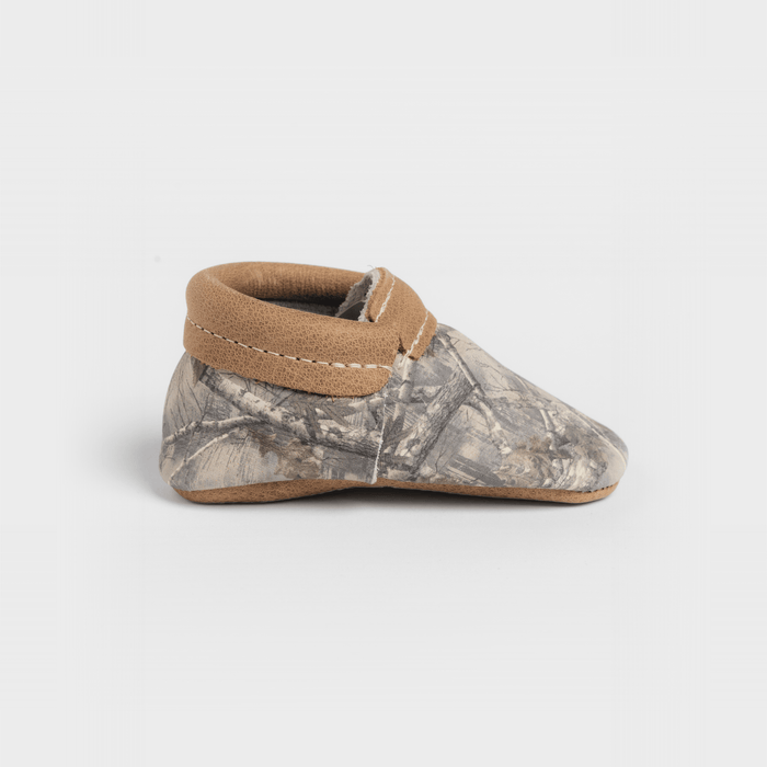 Oak Tree Camo City Baby Shoe City Mocc Soft Sole