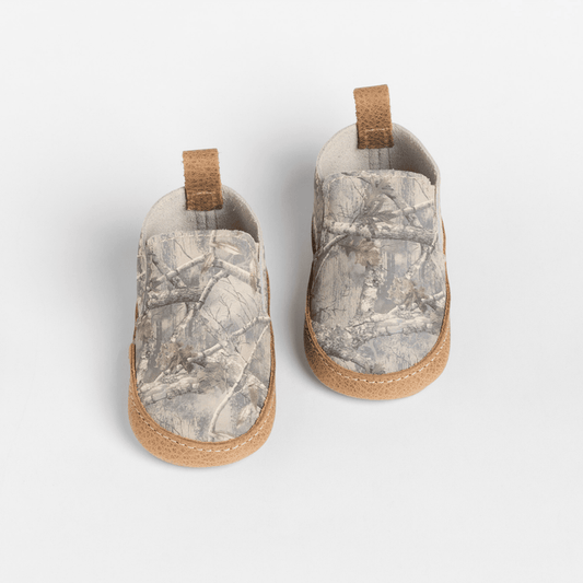 Oak Tree Camo Slip On Baby Shoe Slip On Soft Sole