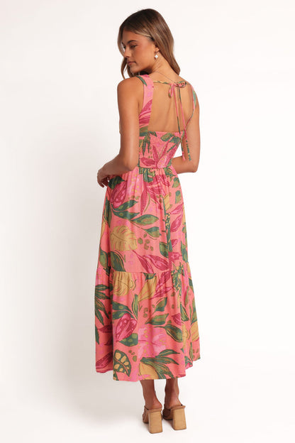 Petal and Pup USA DRESSES Oasis Midi Dress - Pink Rio