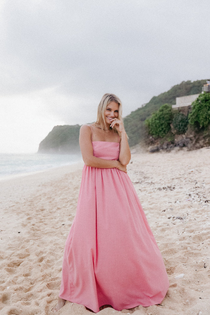 Petal and Pup USA DRESSES Odessa Maxi Dress - Coral