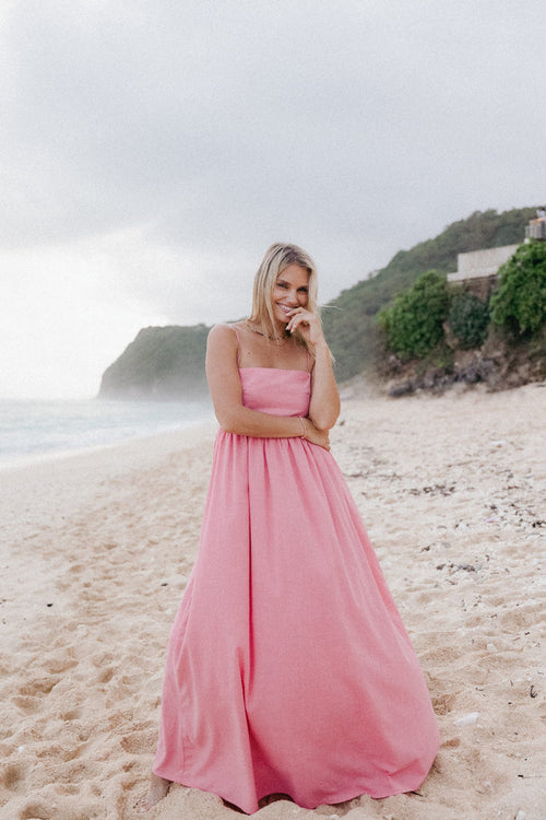 Petal and Pup USA DRESSES Odessa Maxi Dress - Coral