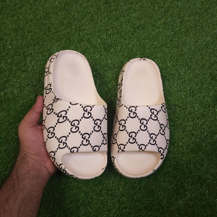 Off White Comfy Slippers - Maha fashions -  Women Footwear