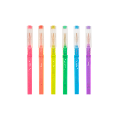 Oh My Glitter! Neon Highlighters set of 6 without packaging