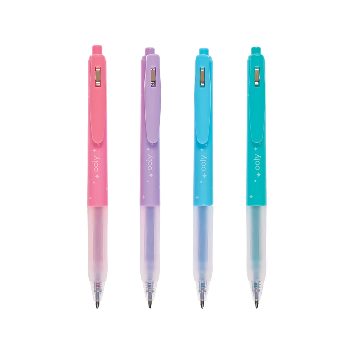 OOLY Oh My Glitter! Retractable Gel Pens set of 4 out of packaging