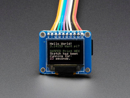 OLED Breakout Board - 16-bit Color 0.96" w/microSD holder by Adafruit - The Pi Hut