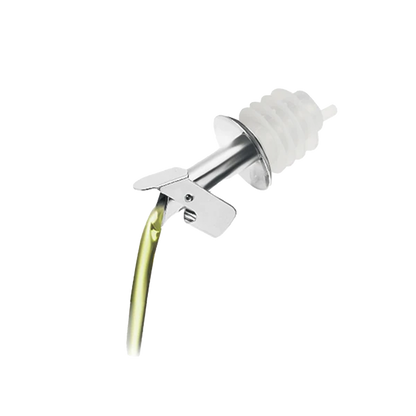 olive oil topper with a pour spout and a transparent background