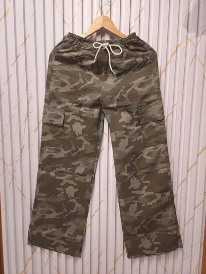 Olive Camo Baggy Cargo