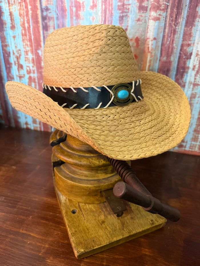 One Size Adjustable Straw Cowboy Hat